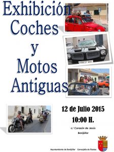 cartel coches antiguos 2015